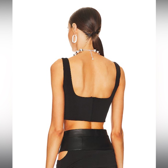 Revolve/ Creek Ocak cut out crop top in black. Size S. New with tags. - Picture 3 of 4